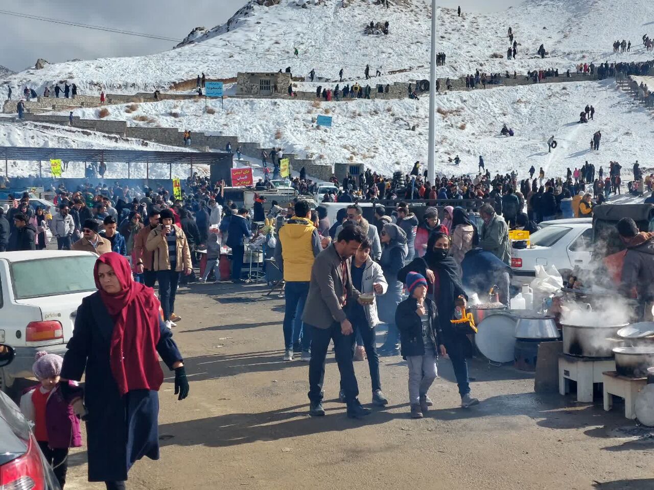 ۱۵ مصدوم، پیامد برف بازی در پیست غیراستاندارد سخوید تفت استان یزد