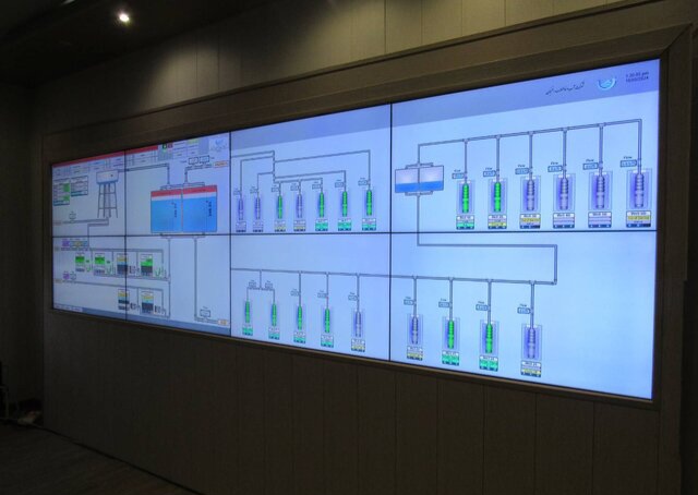 رصد شبکه آب شرب رفسنجان با سامانه کنترل از راه دور