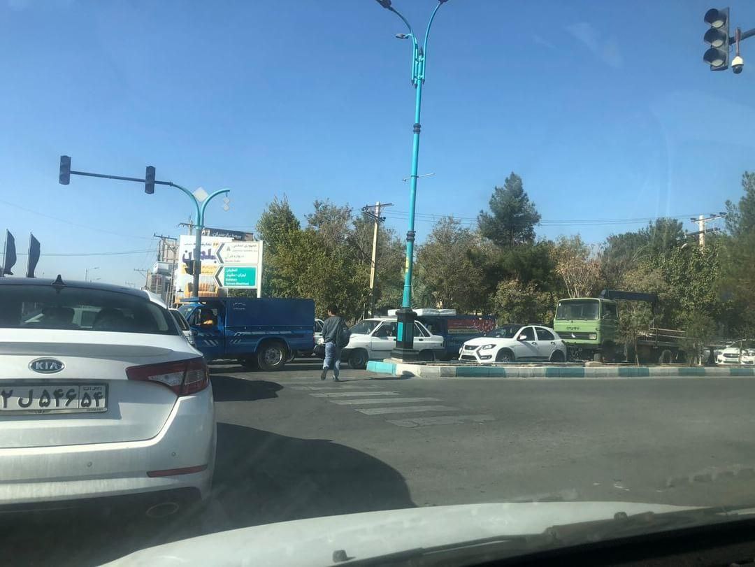عکس| وضعیت امروز قطعی برق در چهارراه یزدباف