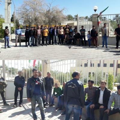 معوقات مزدی کارگر معدن زغال‌سنگ نگین طبس را به تجمع کشاند