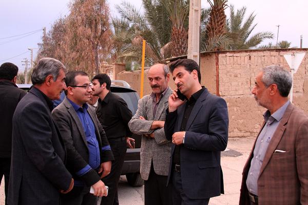 بازدید سرزده مهندس طلائی مقدم به همراه مهندس کلانی و شهردار طبس ازمنطقه دیهشک