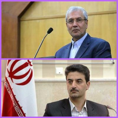 قیچی وزیر کار دولت دوازدهم بر روبان افتتاح پلی کلنیک تامین اجتماعی طبس