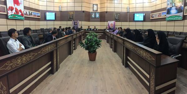 نشست هم اندیشی مسئولین ستادی در فرمانداری مهریز